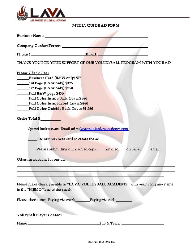 LAVA 2020.2021 Media Guide Form - Ad Form03