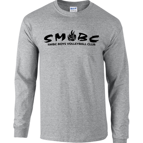 Merch - Gray Men's Long Sleeve - Smbc Logo