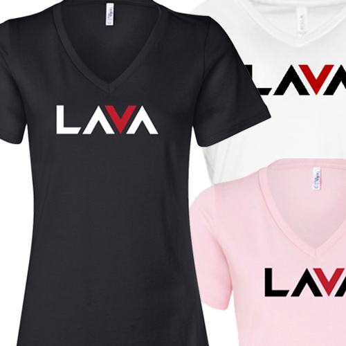 Merch - Women's V-Neck Shirt - 3 Colors - Lava Logo