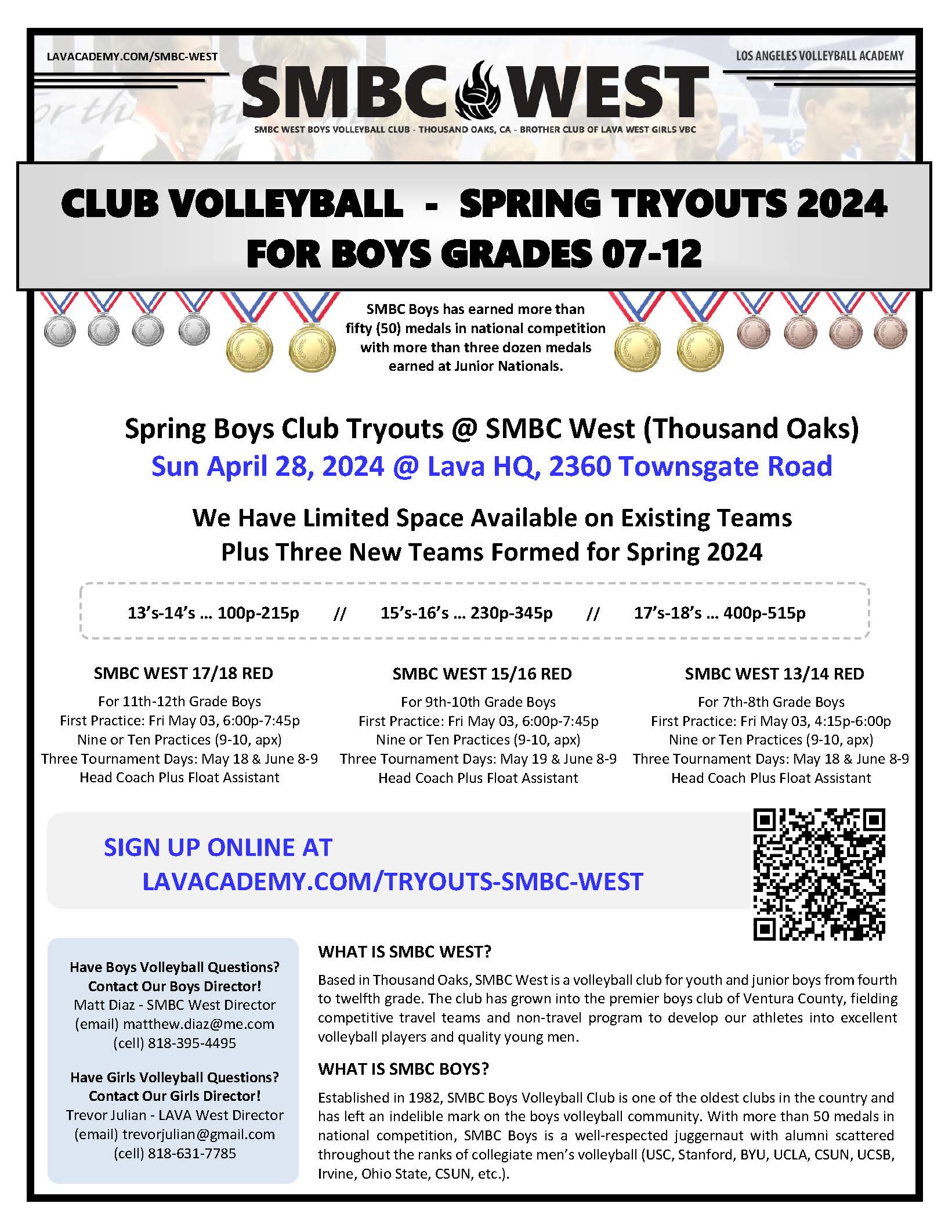Flyer Tryouts 2024 - Smbc West - Spring Tryouts